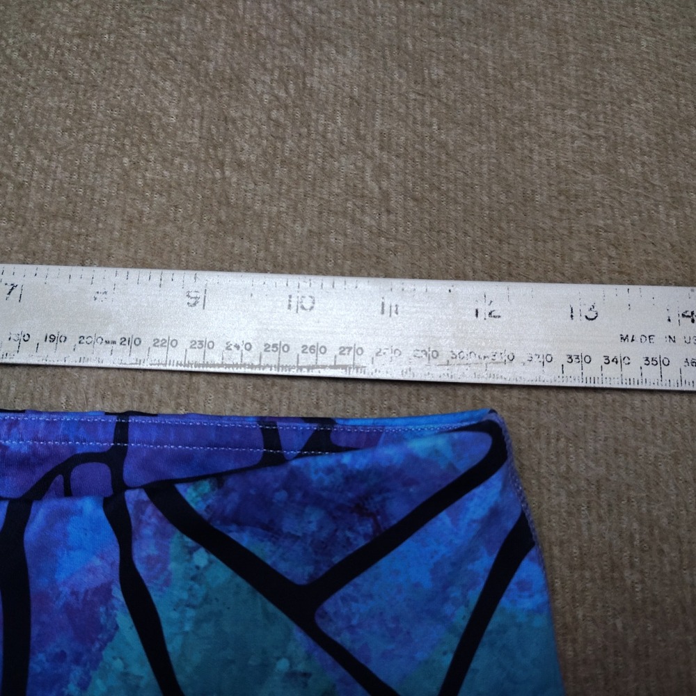 Constantly Varied Gear Leggings Womens Small Blue Stained Glass 7/8 Pocket - Picture 5 of 6